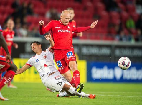 Kalmars Romário Pereira Sipião och Norrköpings Daniel