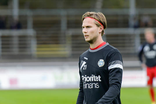 Utsiktens Jonas Hellgren före fotbollsmatchen i Superettan