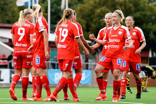 Linköpings Kristine Minde jublar