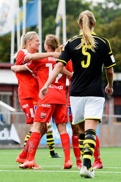 Linköpings Kristine Minde jublar