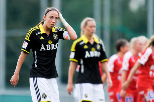 AIKs Petra Andersson deppar