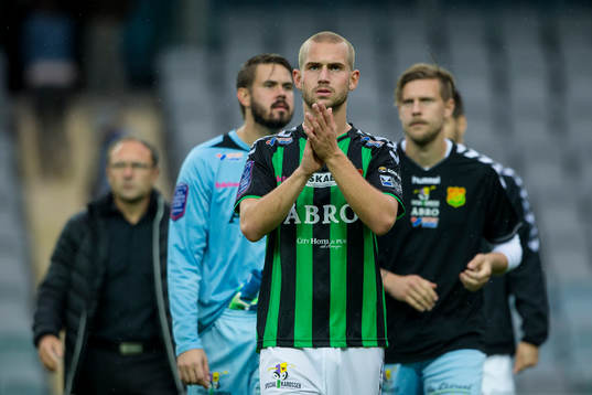 GAIS Sebastian Starke Hedlund deppar och tackar publiken