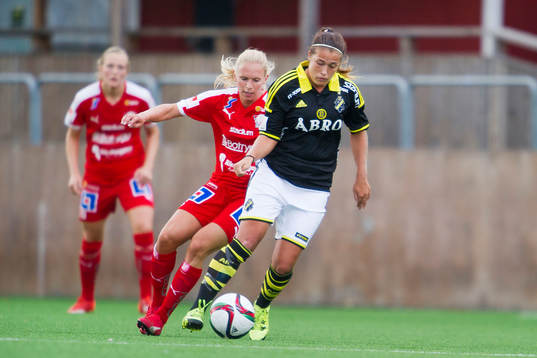 Linköpings Jonna Andersson och AIKs Filippa Angeldal