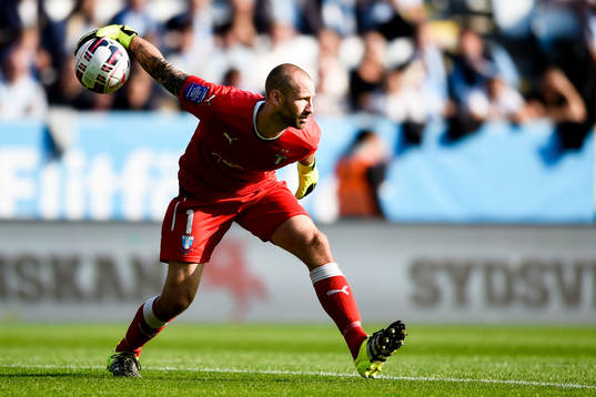 Malmö FFs målvakt Johan Wiland