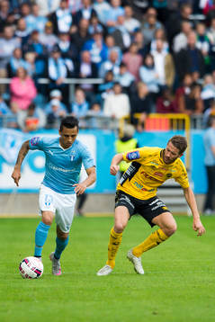 Malmö FFs Yoshimar Yotún och Elfsborgs Marcus Rohdén