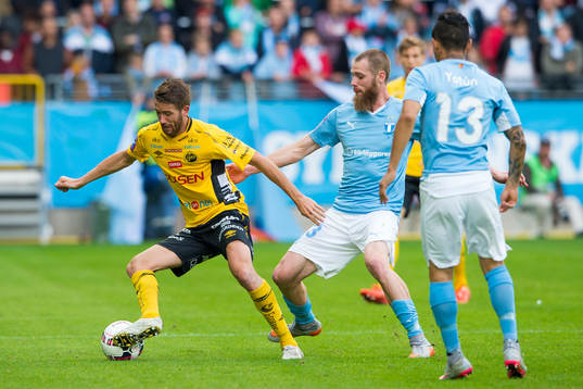 Elfsborgs Marcus Rohdén och Malmö FFs Jo Inge Berget