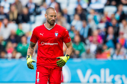 Malmö FFs målvakt Johan Wiland