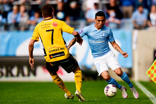 Malmö FFs Yoshimar Yotún och Elfsborgs Marcus Rohdén