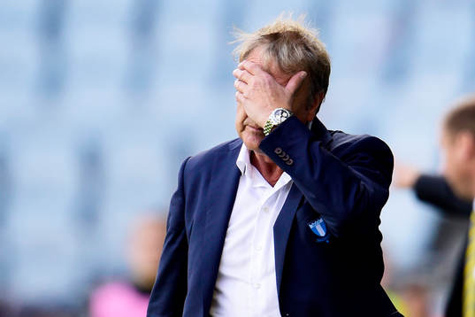 Malmö FFs tränare Åge Hareide deppar