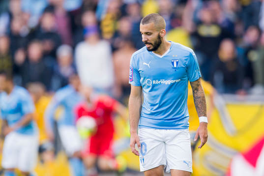 Malmö FFs Guillermo Molins deppar