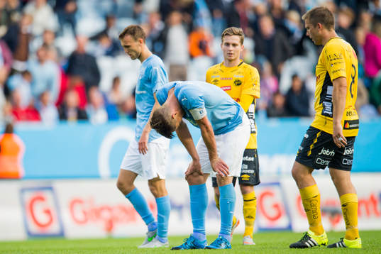 Malmö FFs Markus Rosenberg deppar