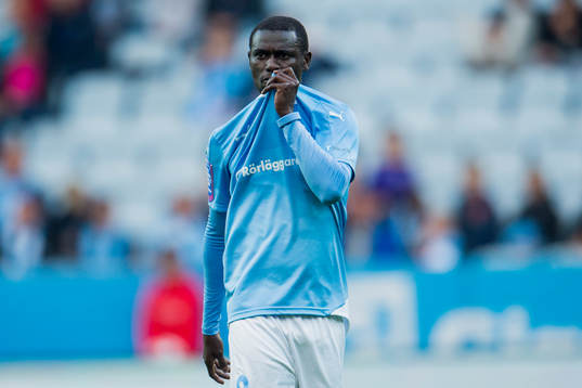 Malmö FFs Enock Kofi Adu deppar