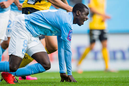 Malmö FFs Enock Kofi Adu jublar
