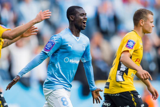 Malmö FFs Enock Kofi Adu jublar