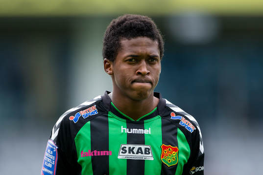 GAIS Luther Singh innan fotbollsmatchen i Superettan mellan