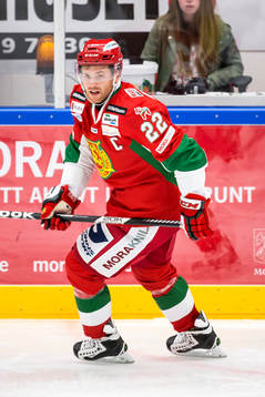 Moras Daniel Hermansson i ishockeymatchen i