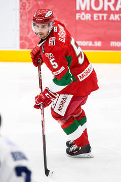 Moras Christoffer Björklund i ishockeymatchen i