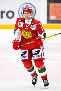 Moras Patrik Eklund i ishockeymatchen i hockeyallsvenskan