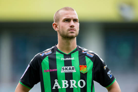 GAIS Sebastian Starke Hedlund innan fotbollsmatchen i