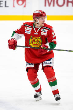 Moras Kristian Jakobsson i ishockeymatchen i