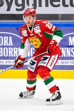 Moras Daniel Hermansson i ishockeymatchen i