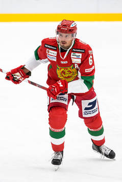 Moras Alexander Deilert i ishockeymatchen i
