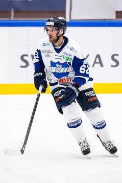 Karlskogas Daniel Wessner  i ishockeymatchen i