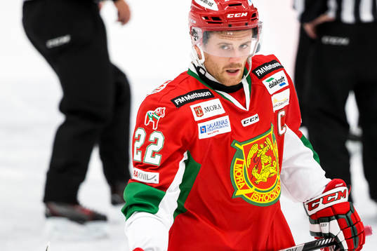Moras Daniel Hermansson i ishockeymatchen i