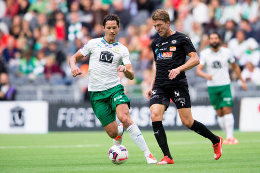 Hammarbys Philip Haglund och Örebros Martin Broberg
