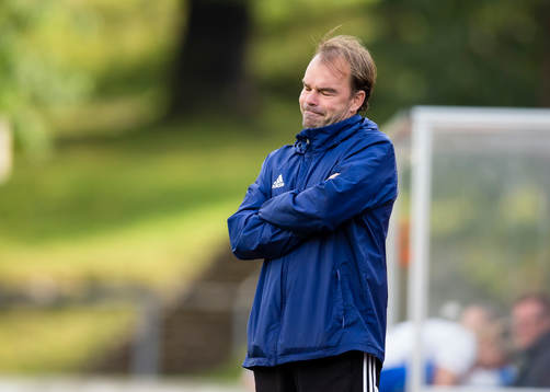 Djurgårdens tränare Mauri Holappa reagerar