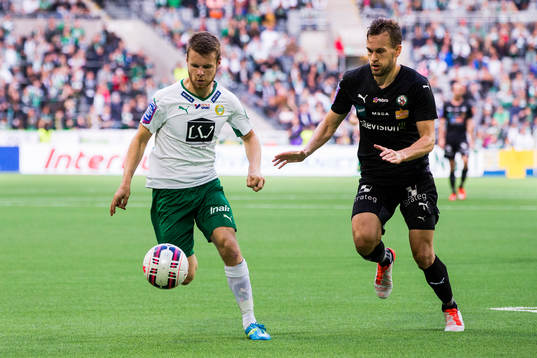Hammarbys Måns Söderqvist och Örebros Hjörtur Logi