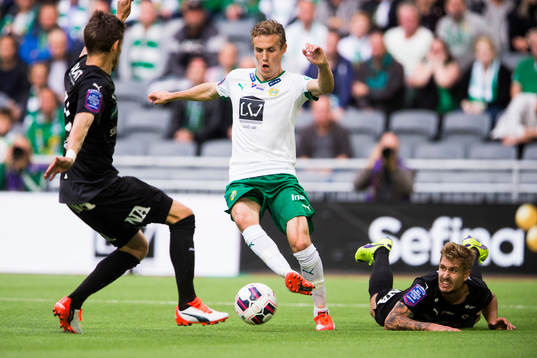Hammarbys Fredrik Torsteinbö och Örebros Daniel