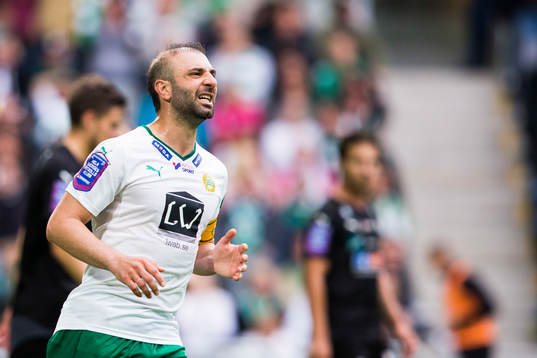 Hammarbys Kennedy Bakircioglu reagerar