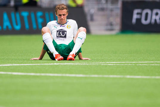 Hammarbys Fredrik Torsteinbö deppar