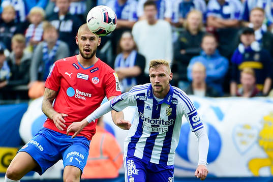 Helsingborgs Andreas Landgren och IFK Göteborgs Jakob