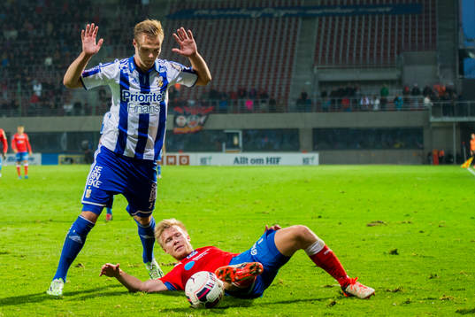 IFK Göteborgs Gustav Engvall och Helsingborgs Andreas