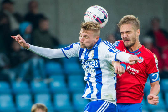 IFK Göteborgs Sebastian Eriksson och Helsingborgs Johan