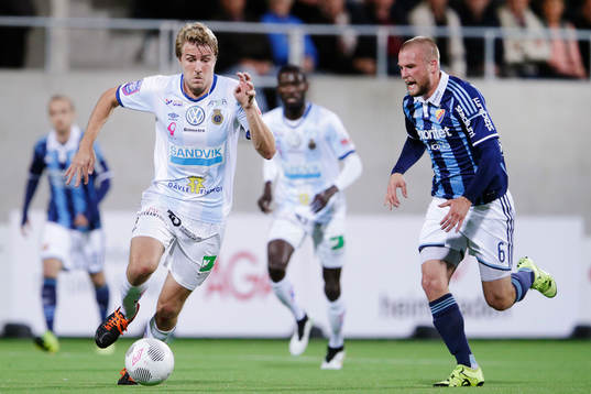 Gefles Johan Oremo och Djurgårdens Aleksander Faltsetas