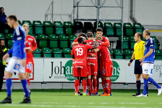 Åtvidabergs Mauricio Albornoz jublar