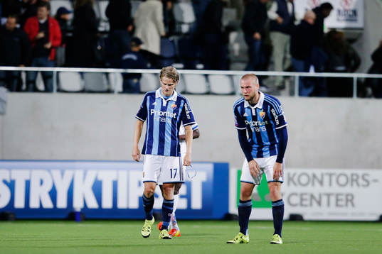 Djurgårdens Tim Björkström och Aleksander Faltsetas