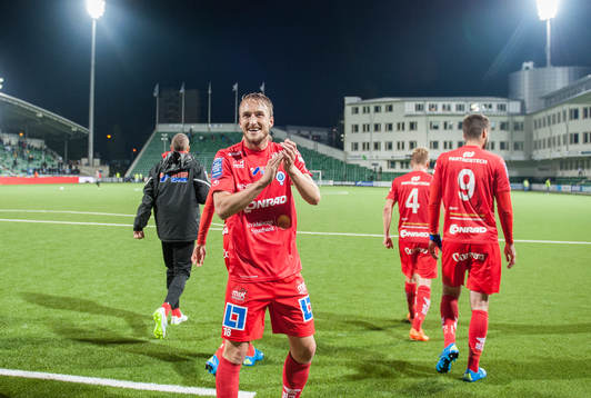 Åtvidabergs Tor Oyvind Hovda jublar