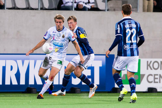Gefles Johan Oremo och Djurgårdens Emil Bergström