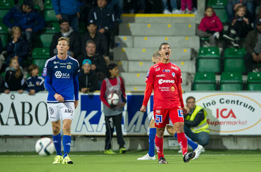 Åtvidabergs Mauricio Albornoz jublar
