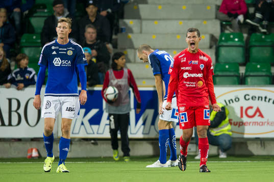 Åtvidabergs Mauricio Albornoz jublar