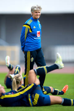 Sveriges förbundskapten Pia Sundhage
