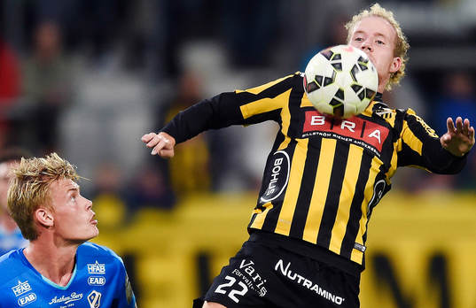 Halmstads Eric Smith och Häckens Nasiru Mohammed