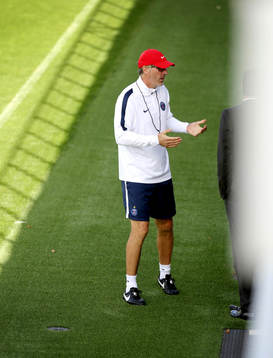 Paris Saint Germains tränare Laurent Blanc