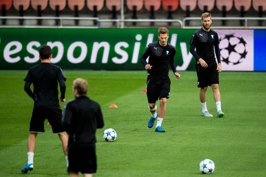 Malmö FFs Markus Rosenberg och Rasmus Bengtsson