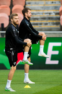 Malmö FFs Rasmus Bengtsson och Kari Arnason