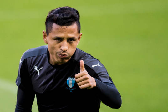 Malmö FFs Yoshimar Yotún gör tummen upp